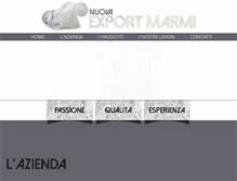 Tablet Screenshot of nuovaexportmarmi.com